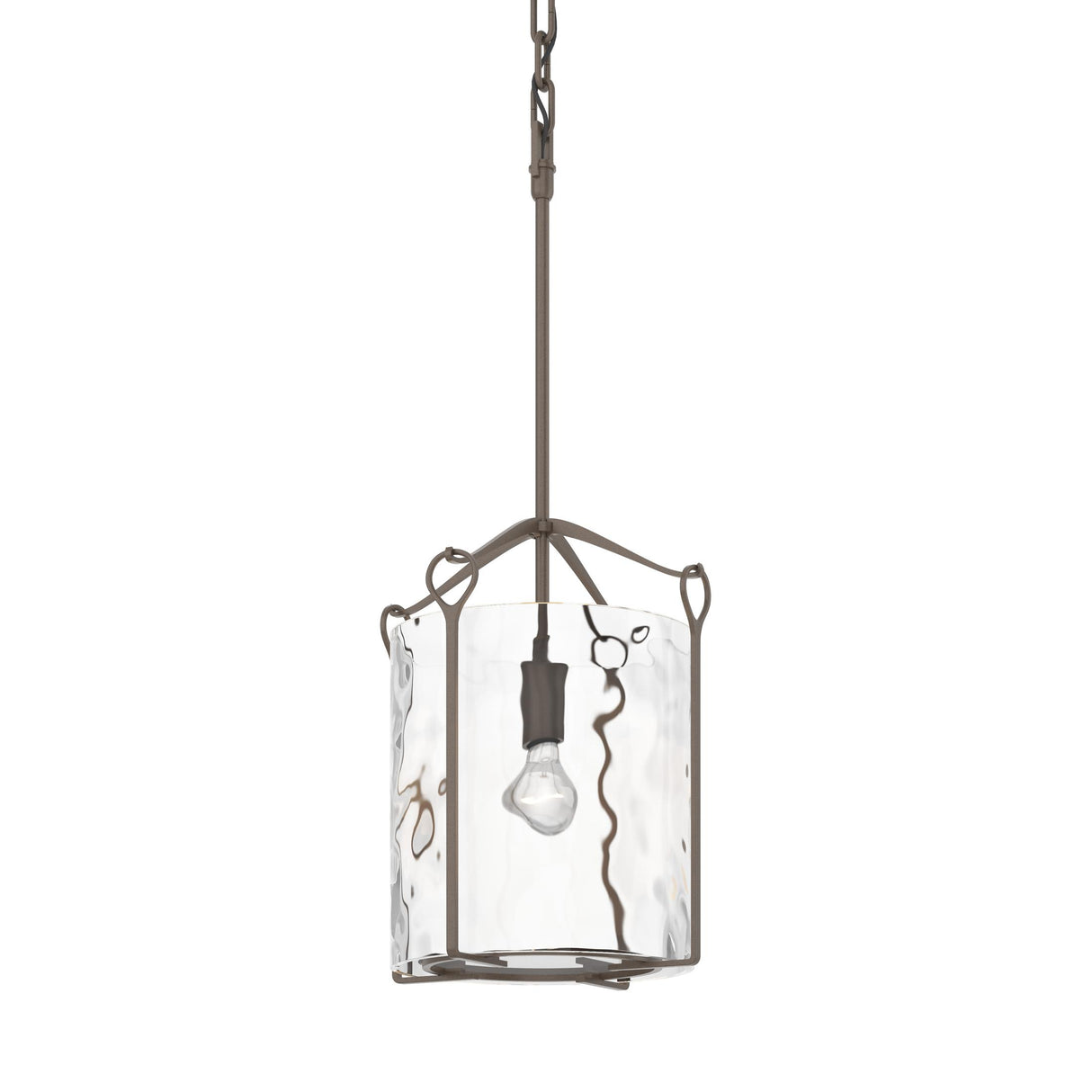 Hubbardton Forge 2020 Bronze Water Glass (LL) Bow Tall Mini Pendant
