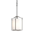 Hubbardton Forge 2020 Natural Iron Opal Glass (GG) Bow Tall Mini Pendant