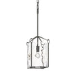 Hubbardton Forge 2020 Natural Iron Water Glass (LL) Bow Tall Mini Pendant