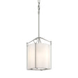 Hubbardton Forge 2020 Vintage Platinum Opal Glass (GG) Bow Tall Mini Pendant