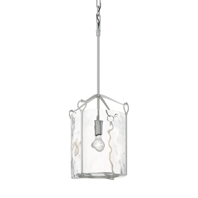 Hubbardton Forge 2020 Vintage Platinum Water Glass (LL) Bow Tall Mini Pendant