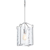 Hubbardton Forge 2020 Vintage Platinum Water Glass (LL) Bow Tall Mini Pendant