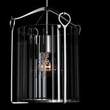 Hubbardton Forge 2020 Vintage Platinum Clear Glass (ZM) Bow Tall Mini Pendant