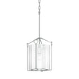 Hubbardton Forge 2020 Vintage Platinum Clear Glass (ZM) Bow Tall Mini Pendant