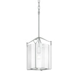 Hubbardton Forge 2020 Vintage Platinum Clear Glass (ZM) Bow Tall Mini Pendant