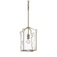 Hubbardton Forge 2020 Soft Gold Water Glass (LL) Bow Tall Mini Pendant