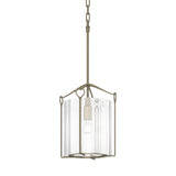 Hubbardton Forge 2020 Soft Gold Clear Glass (ZM) Bow Tall Mini Pendant
