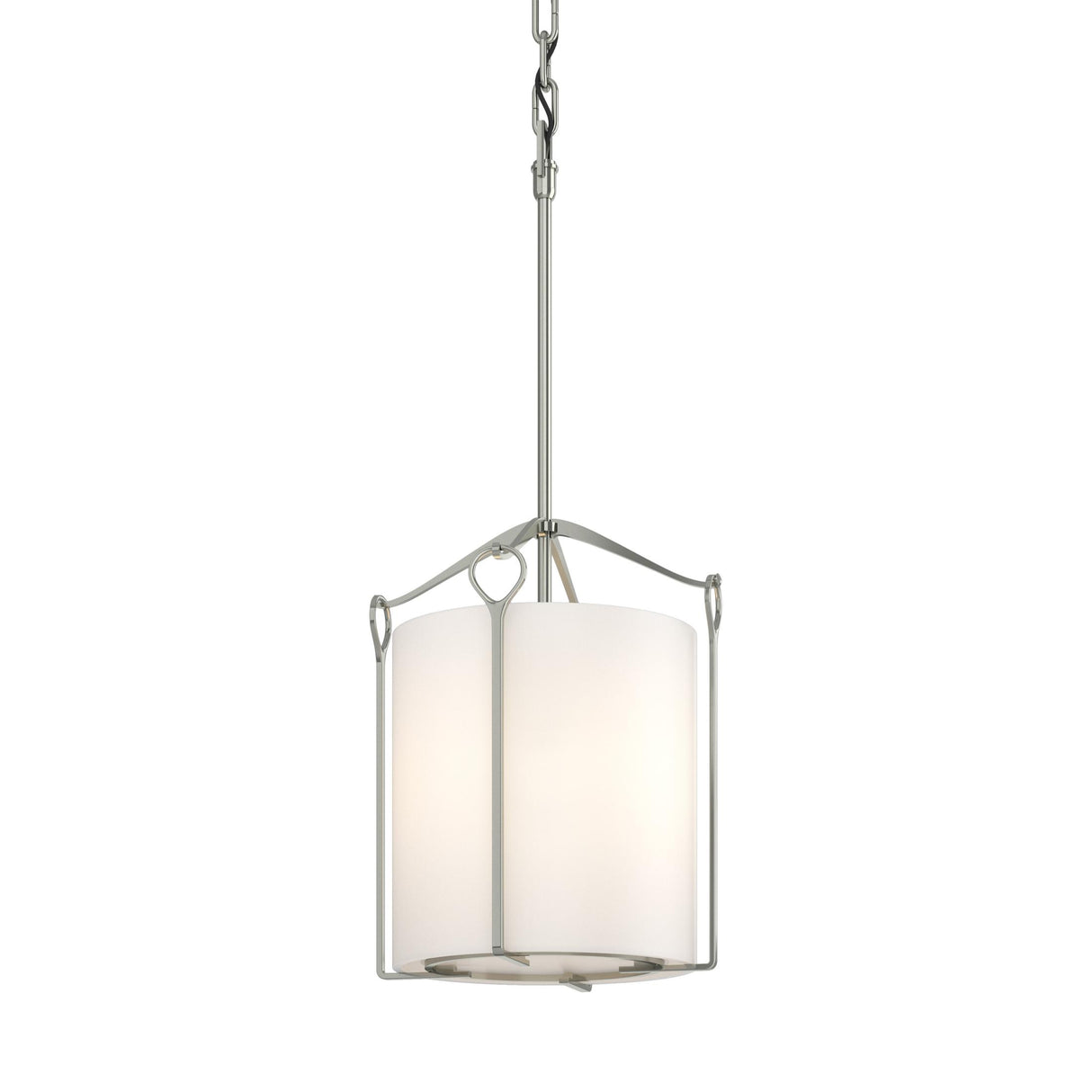 Hubbardton Forge 2020 Sterling Opal Glass (GG) Bow Tall Mini Pendant