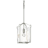 Hubbardton Forge 2020 Sterling Water Glass (LL) Bow Tall Mini Pendant