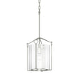 Hubbardton Forge 2020 Sterling Clear Glass (ZM) Bow Tall Mini Pendant