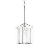 Hubbardton Forge 2020 Sterling Clear Glass (ZM) Bow Tall Mini Pendant