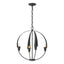 Hubbardton Forge 2013 Black Cirque Small Chandelier