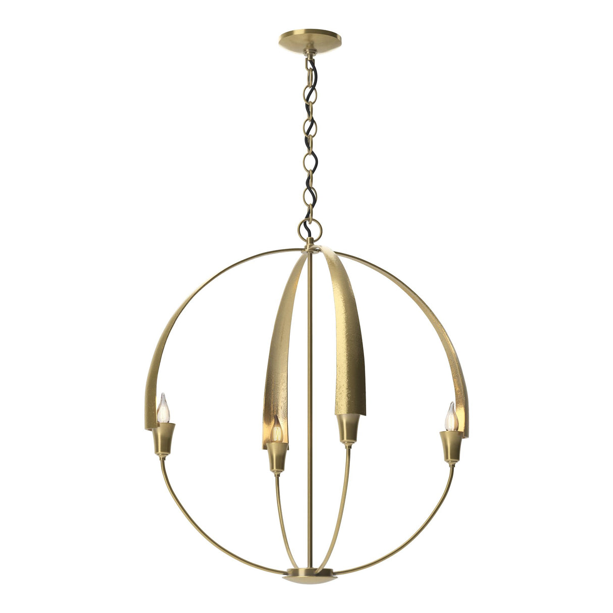 Hubbardton Forge 2013 Modern Brass Cirque Large Chandelier