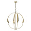 Hubbardton Forge 2013 Modern Brass Cirque Large Chandelier