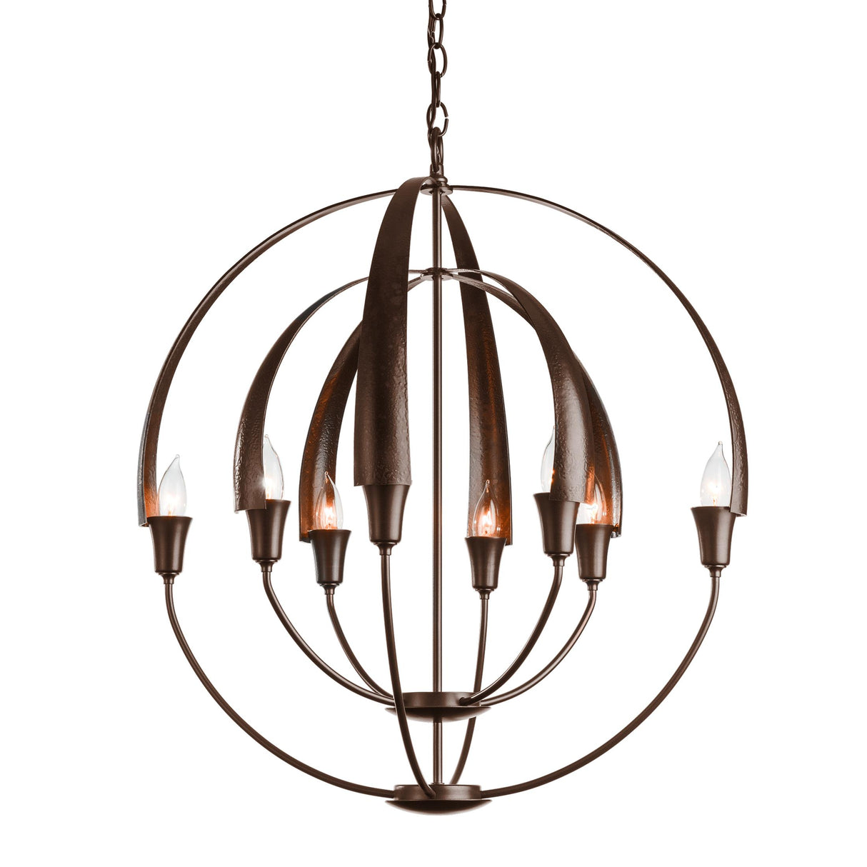 Hubbardton Forge 2014 Bronze Double Cirque Chandelier