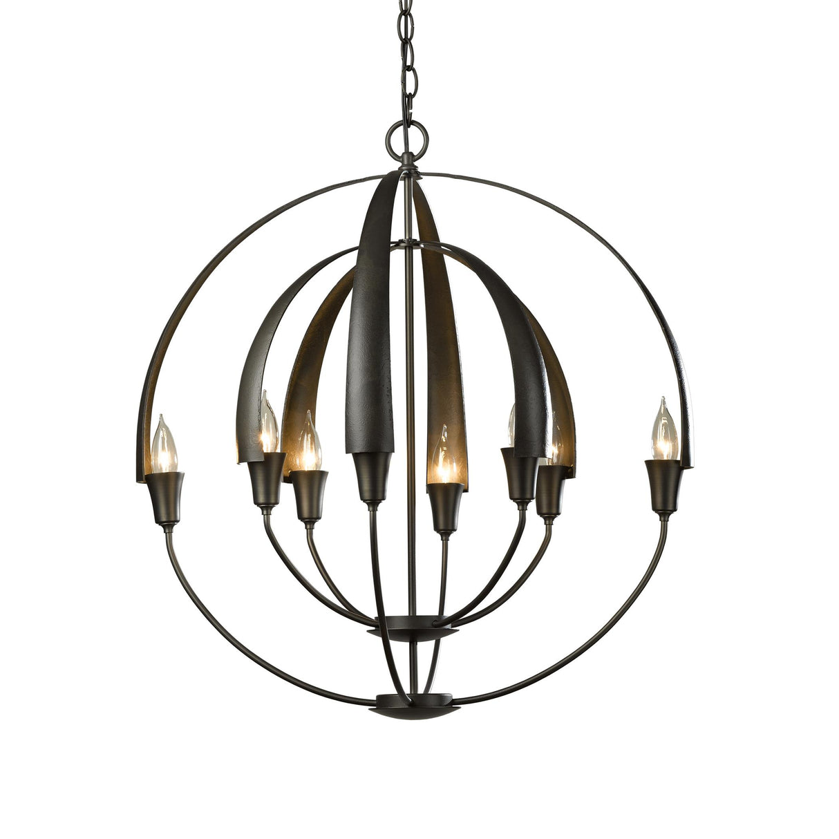 Hubbardton Forge 2014 Dark Smoke Double Cirque Chandelier