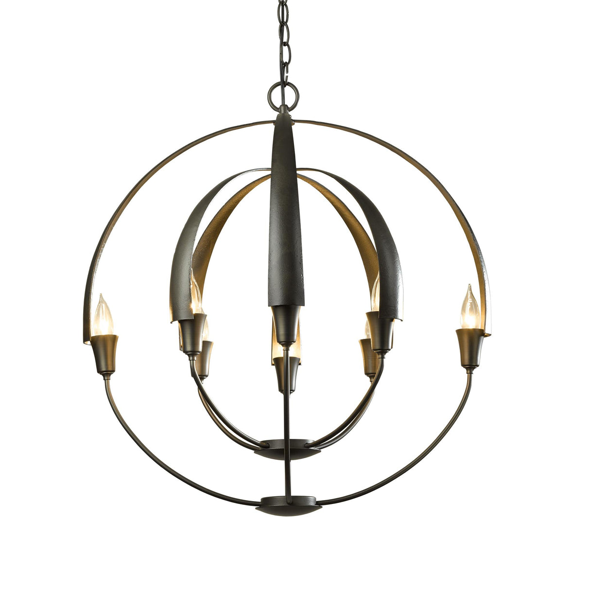 Hubbardton Forge 2014 Dark Smoke Double Cirque Chandelier