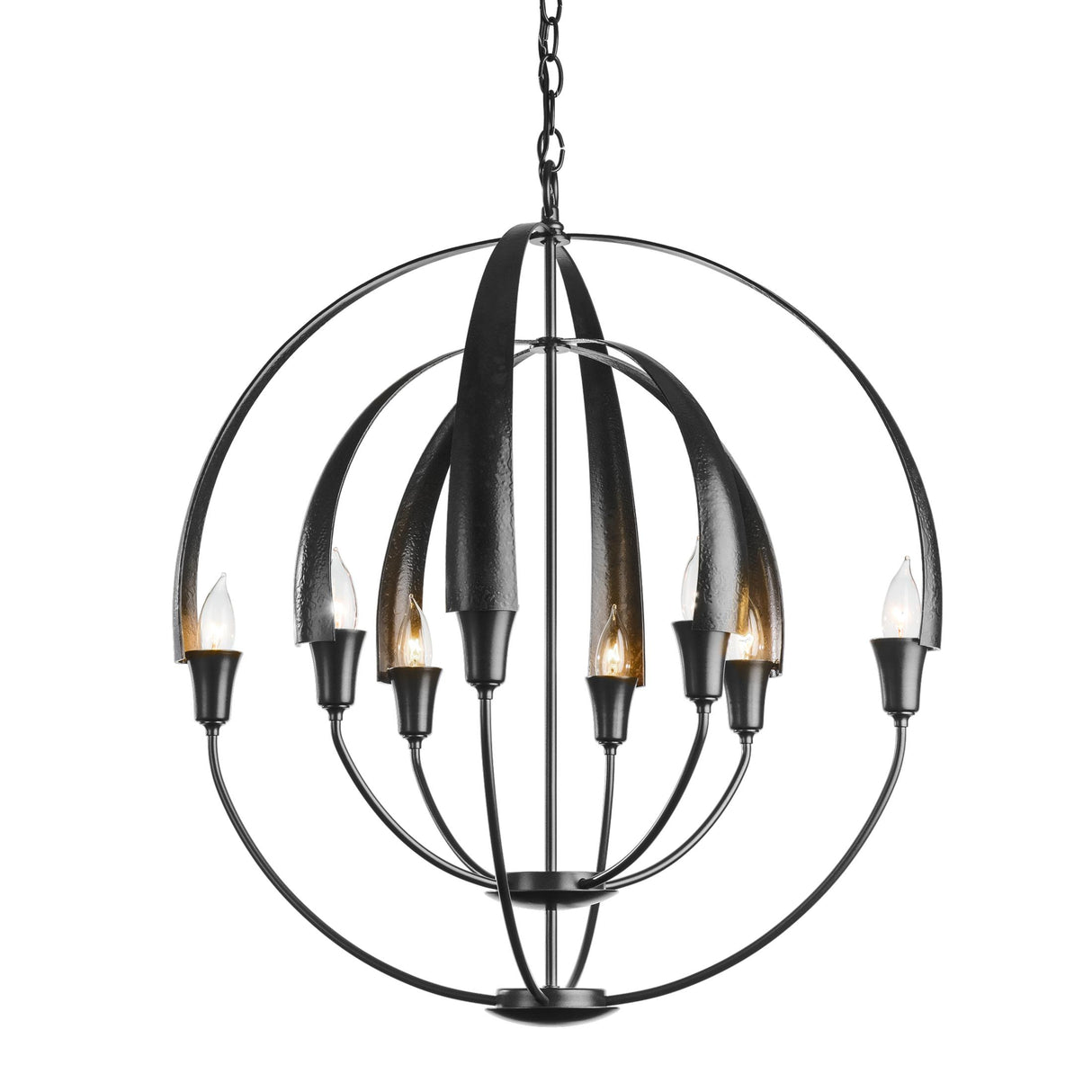 Hubbardton Forge 2014 Black Double Cirque Chandelier