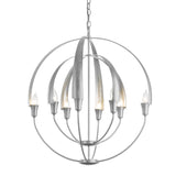 Hubbardton Forge 2014 Vintage Platinum Double Cirque Chandelier