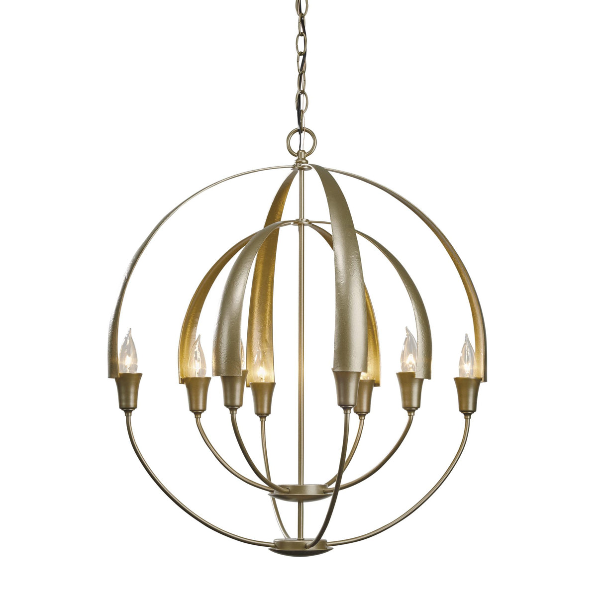 Hubbardton Forge 2014 Soft Gold Double Cirque Chandelier