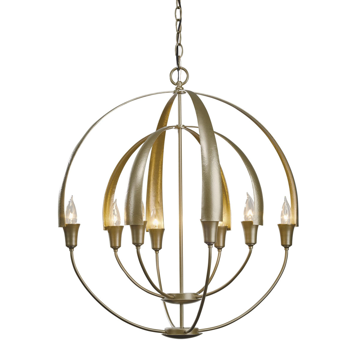 Hubbardton Forge 2014 Soft Gold Double Cirque Chandelier