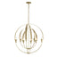 Hubbardton Forge 2014 Modern Brass Double Cirque Chandelier