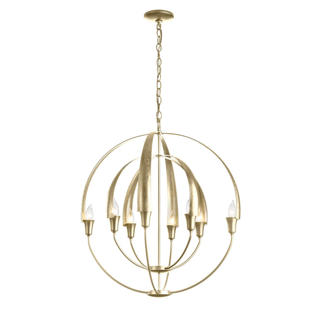 Hubbardton Forge 2014 Modern Brass Double Cirque Chandelier
