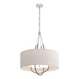 Hubbardton Forge 2019 Vintage Platinum Bronze Flax Shade (SE) Loop Pendant