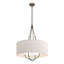 Hubbardton Forge 2019 Bronze Dark Smoke Flax Shade (SE) Loop Pendant