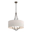 Hubbardton Forge 2019 Bronze Black Flax Shade (SE) Loop Pendant