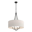 Hubbardton Forge 2019 Black Black Flax Shade (SE) Loop Pendant