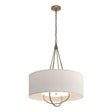 Hubbardton Forge 2019 Soft Gold Soft Gold Flax Shade (SE) Loop Pendant