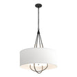 Hubbardton Forge 2019 Black Bronze Natural Anna Shade (SF) Loop Pendant