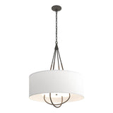 Hubbardton Forge 2019 Natural Iron Bronze Natural Anna Shade (SF) Loop Pendant