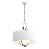 Hubbardton Forge 2019 Vintage Platinum Bronze Natural Anna Shade (SF) Loop Pendant