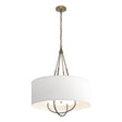 Hubbardton Forge 2019 Soft Gold Bronze Natural Anna Shade (SF) Loop Pendant
