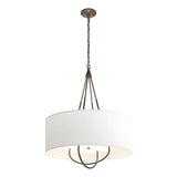 Hubbardton Forge 2019 Bronze Dark Smoke Natural Anna Shade (SF) Loop Pendant