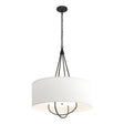 Hubbardton Forge 2019 Black Dark Smoke Natural Anna Shade (SF) Loop Pendant
