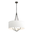 Hubbardton Forge 2019 Natural Iron Dark Smoke Natural Anna Shade (SF) Loop Pendant