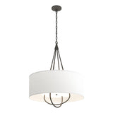 Hubbardton Forge 2019 Natural Iron Dark Smoke Natural Anna Shade (SF) Loop Pendant