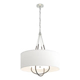 Hubbardton Forge 2019 Vintage Platinum Dark Smoke Natural Anna Shade (SF) Loop Pendant