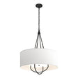 Hubbardton Forge 2019 Black Black Natural Anna Shade (SF) Loop Pendant