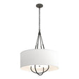 Hubbardton Forge 2019 Natural Iron Black Natural Anna Shade (SF) Loop Pendant