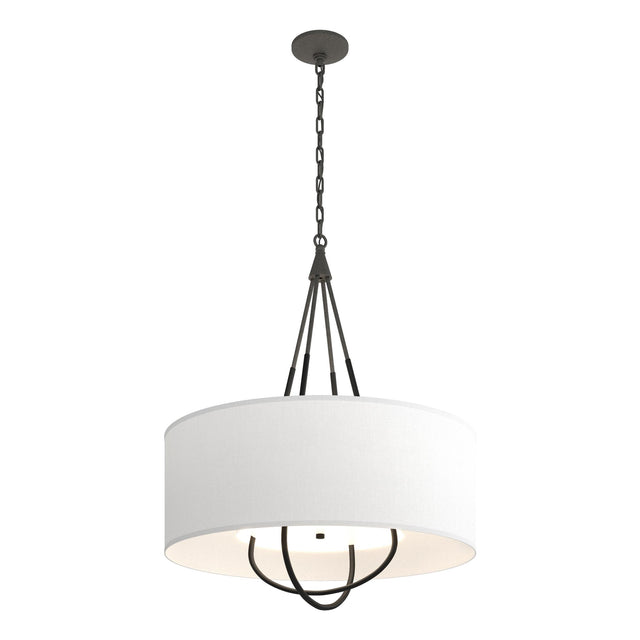 Hubbardton Forge 2019 Natural Iron Black Natural Anna Shade (SF) Loop Pendant