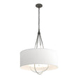 Hubbardton Forge 2019 Natural Iron Vintage Platinum Natural Anna Shade (SF) Loop Pendant