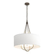 Hubbardton Forge 2019 Bronze Soft Gold Natural Anna Shade (SF) Loop Pendant