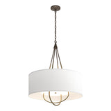 Hubbardton Forge 2019 Bronze Soft Gold Natural Anna Shade (SF) Loop Pendant