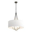 Hubbardton Forge 2019 Natural Iron Soft Gold Natural Anna Shade (SF) Loop Pendant