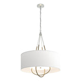 Hubbardton Forge 2019 Vintage Platinum Soft Gold Natural Anna Shade (SF) Loop Pendant