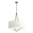 Hubbardton Forge 2019 Soft Gold Soft Gold Natural Anna Shade (SF) Loop Pendant